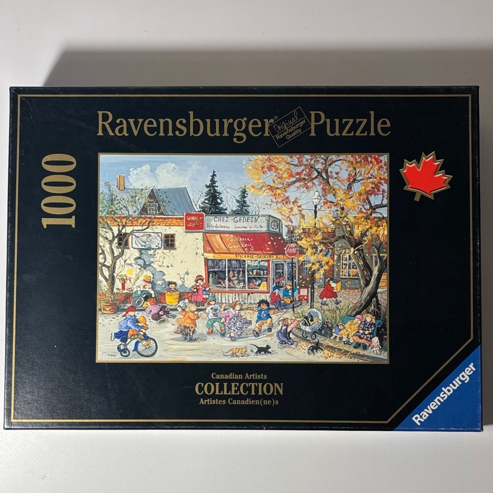 Ravensburger Puzzle-Canadian Collection. Pauline Paquin Fall “Corner Store” EUC